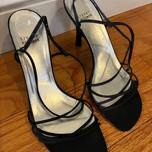 Stuart Weitzman Black Strappy Sandals Size 9
